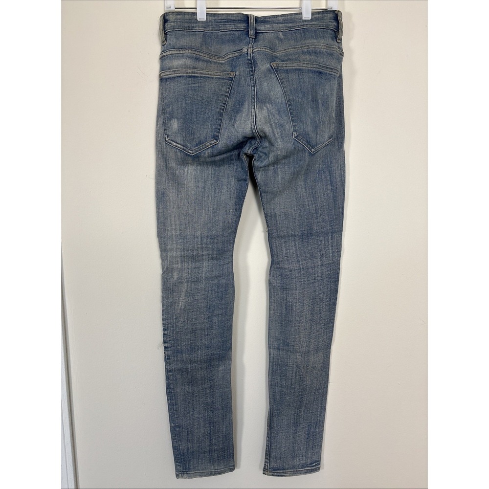 Divided H&M Distressed/Ribbed Skinny Jeans Men's 31x32 Button Fly Grunge Y2k